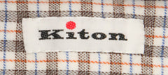 Kiton Brown Plaid Shirt - Slim - (KTUCC0560701) - Parent