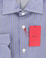 Kiton Blue Fancy Shirt - Slim - (KT-UCCH0566506FAA1) - Parent