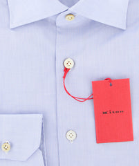 Kiton Light Blue Melange Shirt - Slim - (UCCH57563FAA1) - Parent