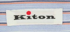 Kiton Light Blue Striped Shirt - Slim - (KTUCC-H06021-03FA) - Parent