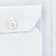 Kiton Light Blue Solid Cotton Dress Shirt - Slim - (681) - Parent