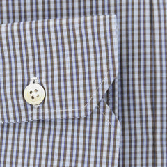 Kiton Light Blue Plaid Cotton Shirt - Slim - (650) - Parent