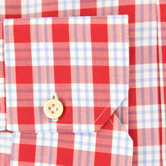 Kiton Red Plaid Shirt - Slim - (KT-H425702FAA1) - Parent