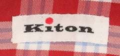 Kiton Red Plaid Shirt - Slim - (KT-H425702FAA1) - Parent