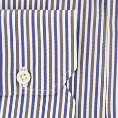 Kiton Brown Striped Shirt - Slim - (KT-H4549-20CCA1) - Parent