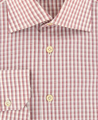 Kiton Red Check Shirt - Slim - (KT-H473904EEA1) - Parent