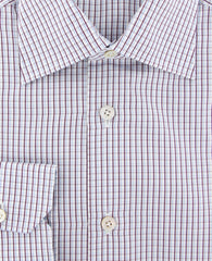 Kiton White Check Shirt - Slim - (KT125177) - Parent