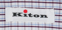 Kiton White Check Shirt - Slim - (KT125177) - Parent
