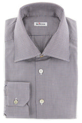 Kiton Brown Micro-Houndstooth Shirt - Slim - (KT113175) - Parent