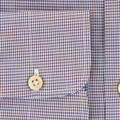 Kiton Brown Micro-Houndstooth Shirt - Slim - (KT912173) - Parent