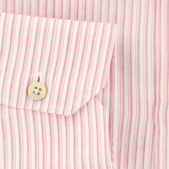 Kiton Cream Striped Shirt - Slim - (KT109175) - Parent