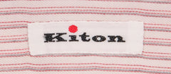 Kiton Cream Striped Shirt - Slim - (KT109175) - Parent