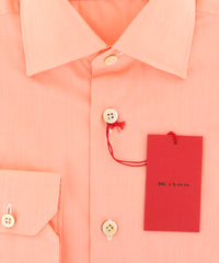 Kiton Orange Melange Shirt - Slim - (KT-UCC-H557311) - Parent