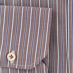 Kiton Brown Striped Shirt - Slim - (KT12121711) - Parent