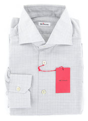 Kiton Gray Plaid Shirt - Extra Slim - M/M - (KTUCMH504714MBA1)