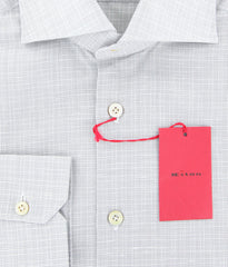 Kiton Gray Plaid Shirt - Extra Slim - (KTUCMH504714MBA1) - Parent