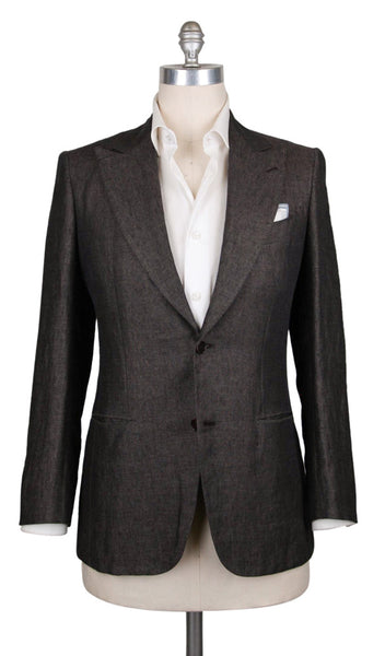 Kiton Brown Solid Sportcoat - (UG867F1408R9) - Parent