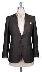 Kiton Brown Solid Sportcoat - (UG867F1408R9) - Parent