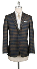 Kiton Dark Brown Shephard's Check Sportcoat - (KT1G5467R8U) - Parent