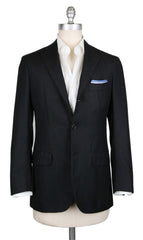 Kiton Black Cashmere Solid Sportcoat - (201803053) - Parent