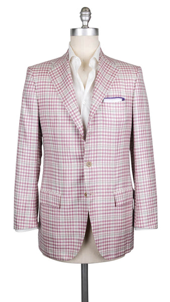 Kiton Lavender Purple Cashmere Blend Plaid Sportcoat - (595) - Parent