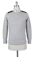 Kiton Light Gray Cashmere Sweater - Crewneck - Medium/50 - (UK3281356)