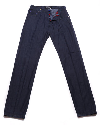 Kiton Denim Blue Jeans - Slim