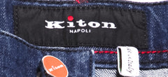 Kiton Denim Blue Solid Jeans - Slim - (995) - Parent
