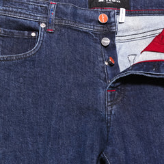 Kiton Denim Blue Solid Jeans - Slim - (997) - Parent
