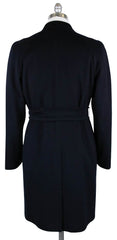 Kiton Navy Blue Cashmere Solid Coat -  42/52 - (US191114016)