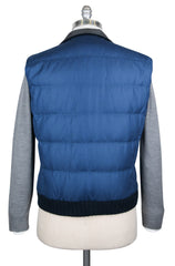 Kiton Blue Silk Solid Vest - (KT1027174) - Parent