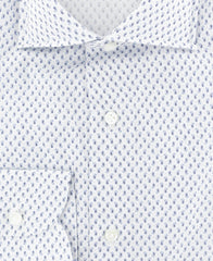 Luigi Borrelli Blue Paisley Cotton Shirt - Extra Slim - (180) - Parent