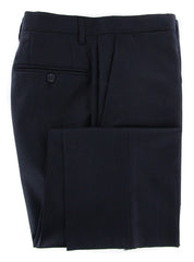 Borrelli Midnight Navy Blue Wool Blend Striped Suit - (201803094) - Parent