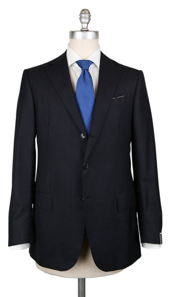 Luigi Borrelli Midnight Navy Blue Virgin Suit - (LB118176) - Parent