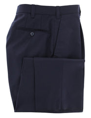 Luigi Borrelli Dark Navy Blue Wool Solid Suit - (LB117174) - Parent