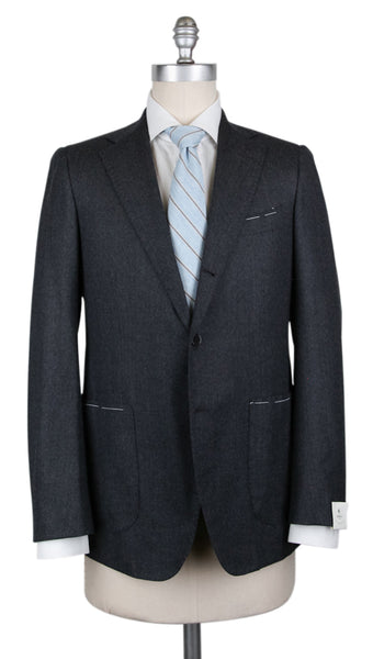 Borrelli Charcoal Gray Wool Solid Suit - (2018030813) - Parent