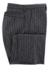 Borrelli Gray Wool Striped Suit - (201803086) - Parent