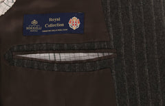 Borrelli Charcoal Gray Wool Striped Suit - (201803083) - Parent