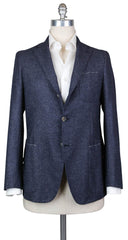 Luigi Borrelli Navy Blue Wool Sportcoat - 42/52 - (B32261910)