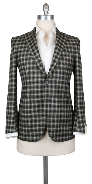 Luigi Borrelli Green Check Sportcoat - 38/48 - (B32281213R8)