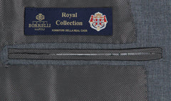 New Luigi Borrelli Gray Wool Solid Suit - 44/54 - (B90125414LIPARI)