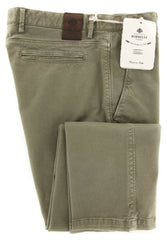 Luigi Borrelli Olive Green Pants - Extra Slim - 33/49 - (BEVJ0170050)