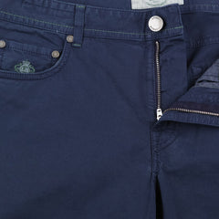 Luigi Borrelli Navy Blue Solid Jeans - Extra Slim - (D1) - Parent