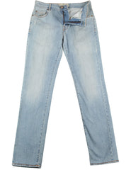 Luigi Borrelli Light Blue Vintage Wash Denim Jeans - X Slim - 34/50 - (DR)