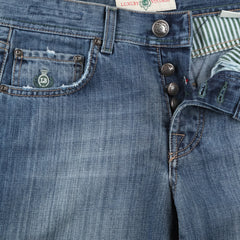 Luigi Borrelli Denim Blue Vintage Wash Jeans - Extra Slim - (DN) - Parent