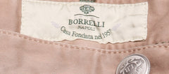 Luigi Borrelli Beige Solid Cotton Blend Pants - Slim - (1008) - Parent