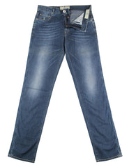 Luigi Borrelli Blue Melange Jeans - Extra Slim - 33/49 - (EP)