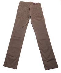 Luigi Borrelli Brown Solid Cotton Blend Pants - Slim - (1009) - Parent