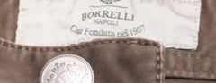 Luigi Borrelli Brown Solid Cotton Blend Pants - Slim - (1009) - Parent
