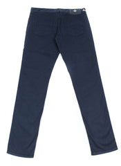 Luigi Borrelli Navy Blue Solid Stretch Pants - Super Slim - (RX) - Parent